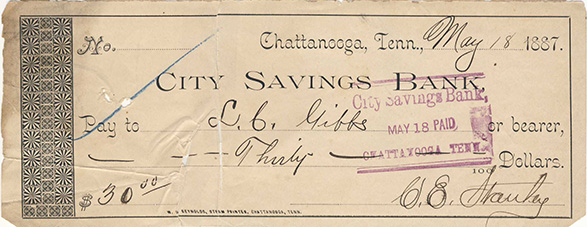 City Savings Bank 1-1-1892